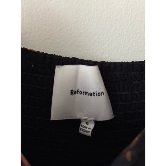 Reformation 6 Katara Floral Black Dress - Picture 6 of 12